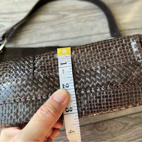 Calonge Brown Braided Leather Tote Bag - Picture 14 of 16